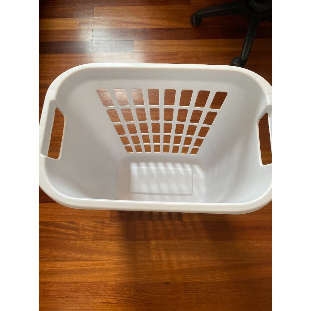 white storage bin